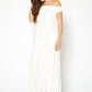 Women's Off Shoulder Wide Leg Jumpsuit With Pockets