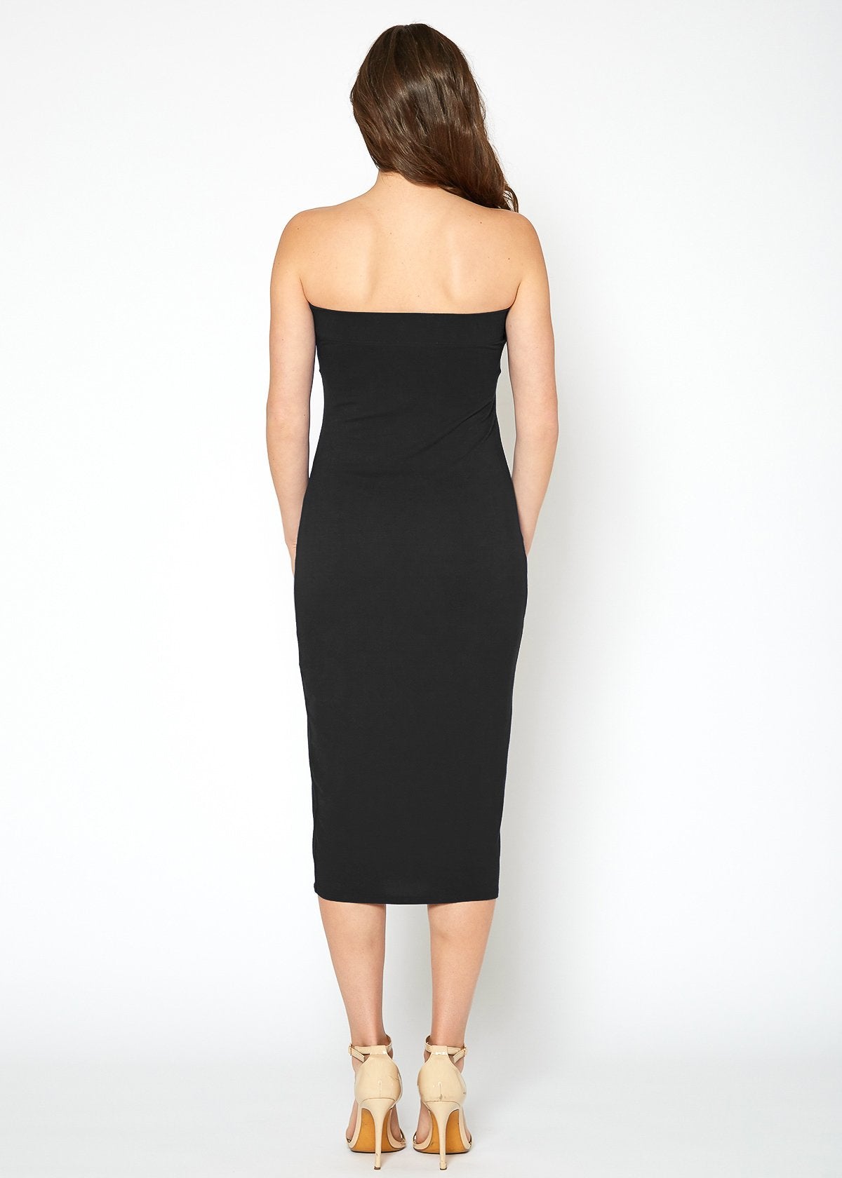 Women's Tube Bodycon Midi Dress