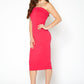 Women's Tube Bodycon Midi Dress