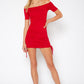 Women's Solid Off Shoulder Dress