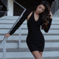 Knit on the Town Dress and Cardigan Set