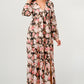 Long Sleeve Maxi Dress with High Slit