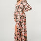 Long Sleeve Maxi Dress with High Slit