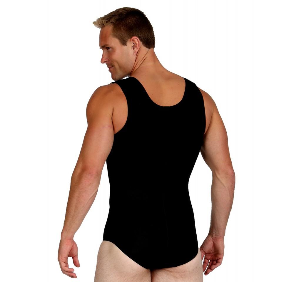 InstantRecoveryMD Men's Compression Post-Surgical Tank Bodysuit MD308