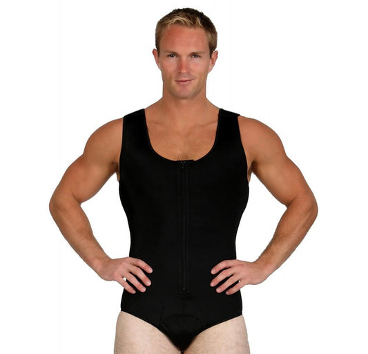 InstantRecoveryMD Men's Compression Post-Surgical Tank Bodysuit MD308