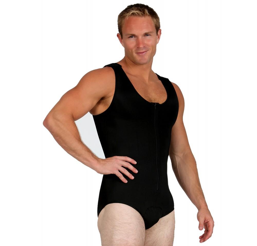 InstantRecoveryMD Men's Compression Post-Surgical Tank Bodysuit MD308