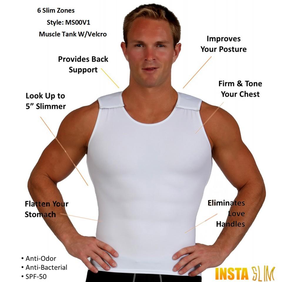 Insta Slim High Compression Muscle Tank Hook and Loop MS00V1