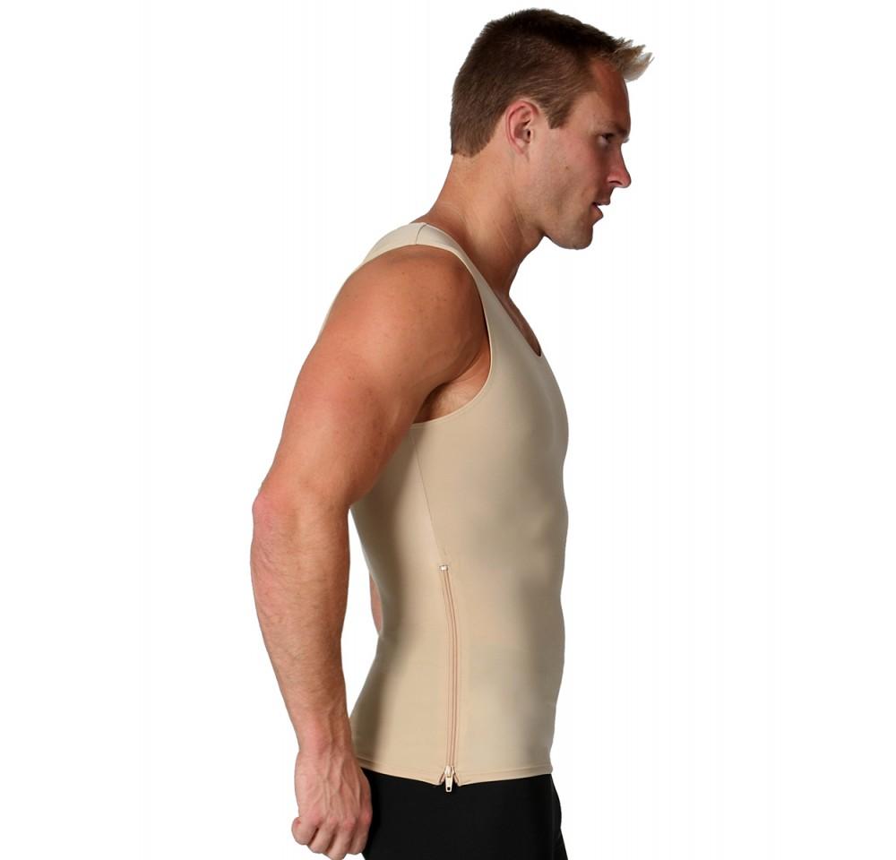 Insta Slim Compression Sleeveless Muscle Tank with Zipper MS00Z1
