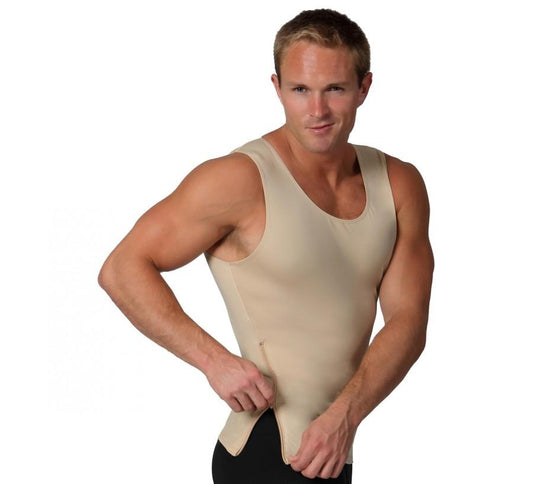 Insta Slim Compression Sleeveless Muscle Tank with Zipper MS00Z1