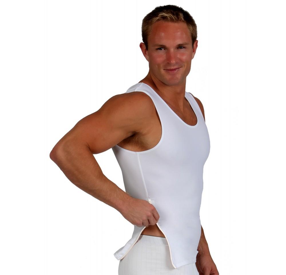 Insta Slim Compression Sleeveless Muscle Tank with Zipper MS00Z1