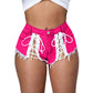 Women Bottom Lace-up Micro Tassel Denim Hot Pants Summer