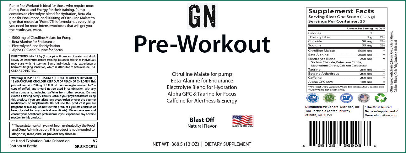 Pre-Workout Blast-Off 312g w/ Natural Flavor
