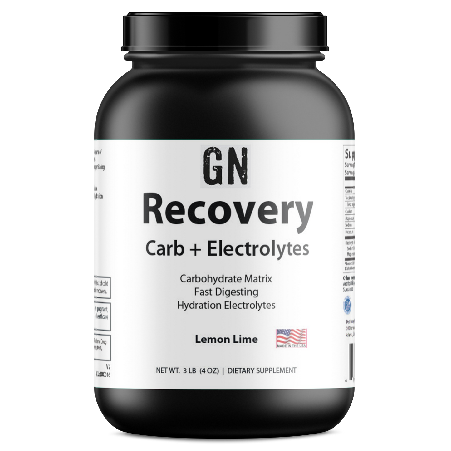 Recovery Carb + Electrolytes: Lemon Lime 1365g
