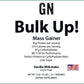 6lb Bulk Up! Mass Gainer Vanilla Milkshake w/Low Sugar