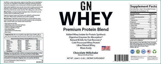 5lb Whey Protein Chocolate – 70 servings
