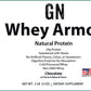 2lb Whey Armor Natural Protein Chocolate w/Stevia & Natural Flavor Non-GMO