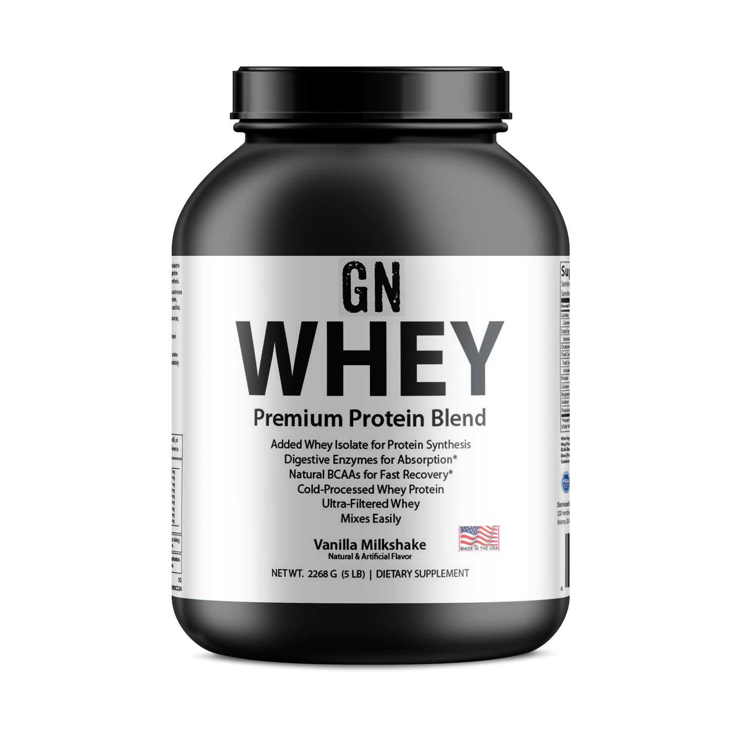 5lb Whey Protein Vanilla – 70 servings