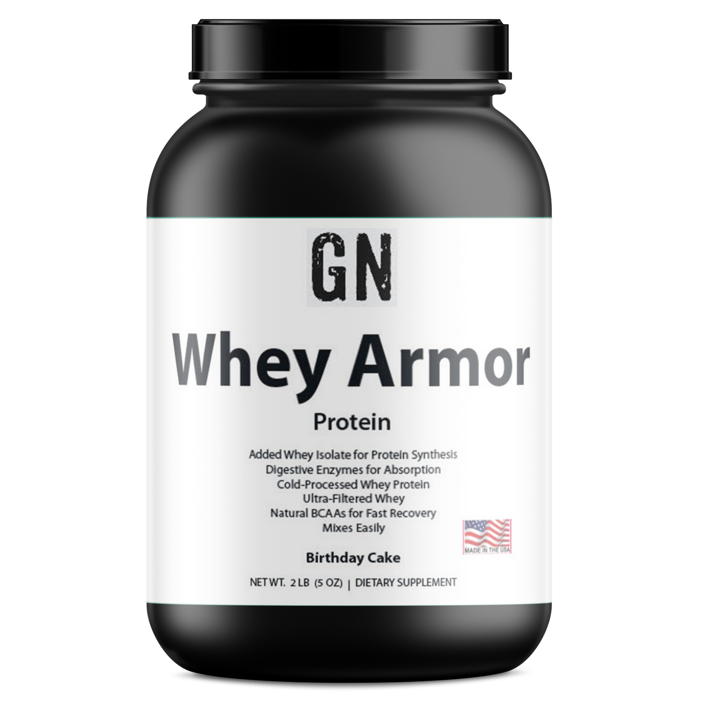 2lb Whey Armor Protein Birthday Cake