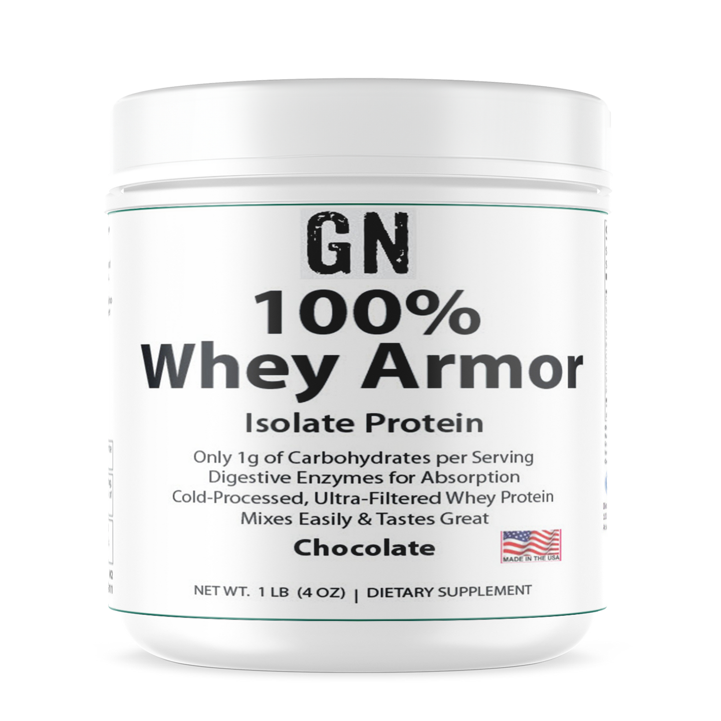 1lb 100% Whey Armor Isolate Protein Chocolate