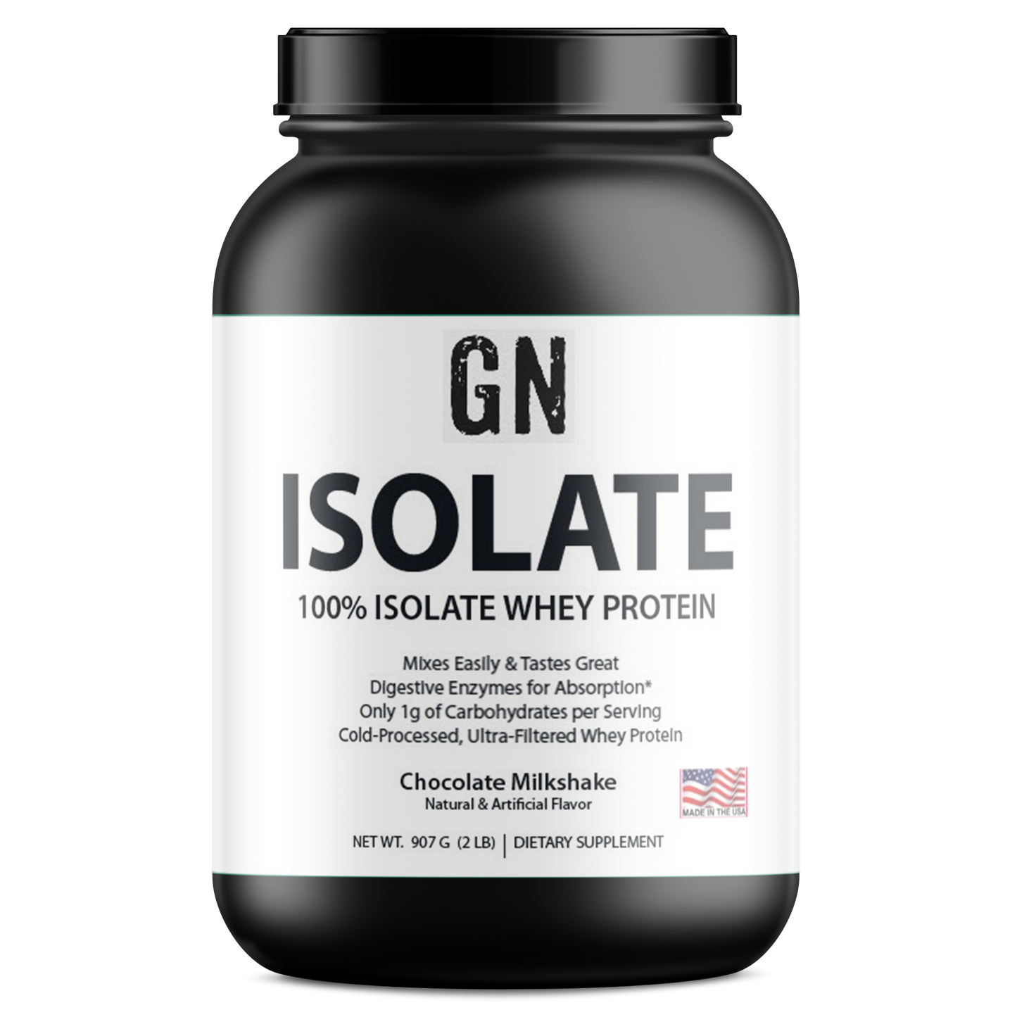 2lb 100% Whey Isolate Chocolate – 31 serv
