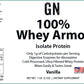 1lb 100% Whey Armor Isolate Protein Vanilla