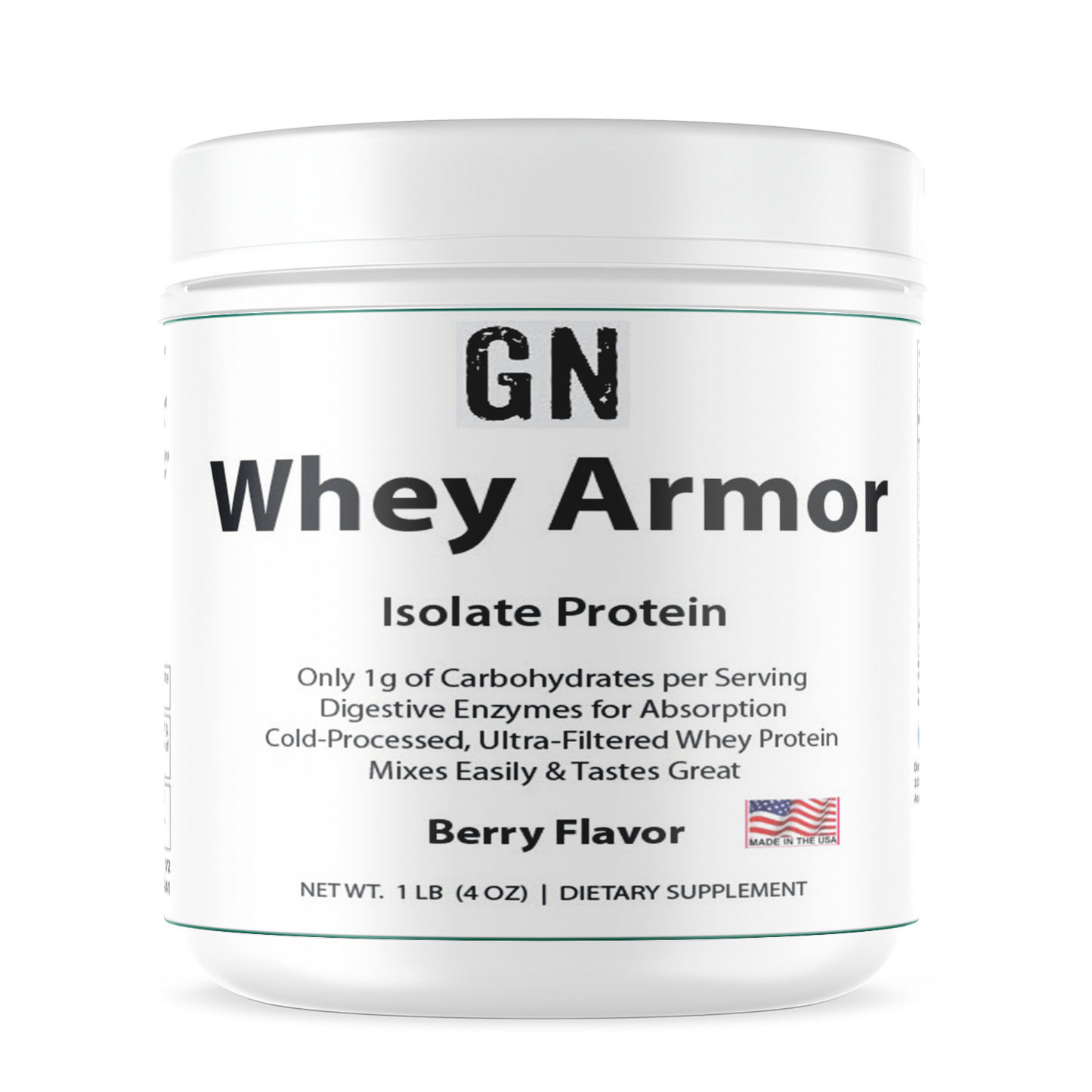 1lb Whey Armor Isolate Protein Berry