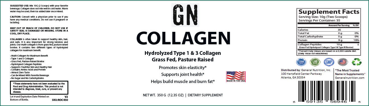 Collagen Type 1 & 3 Grass Fed 350g – 35 serv