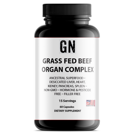 Grass Fed Beef Organ Complex – Ancestral Superfood – Desiccated Liver, Heart, Kidney, Pancreas, Spleen