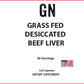 Grass Fed Desiccated Beef Liver Capsules – Pasture Raised