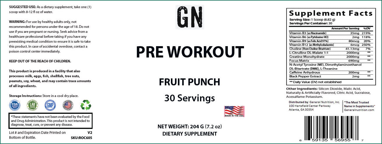 Pre-Workout (Fruit Punch)