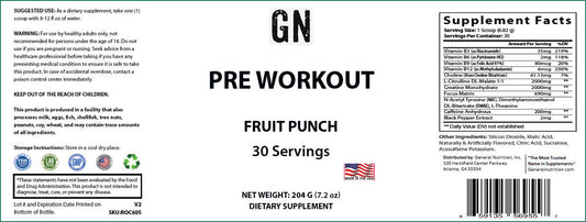 Pre-Workout (Fruit Punch)