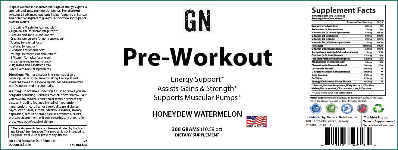Pre-Workout (Watermelon)