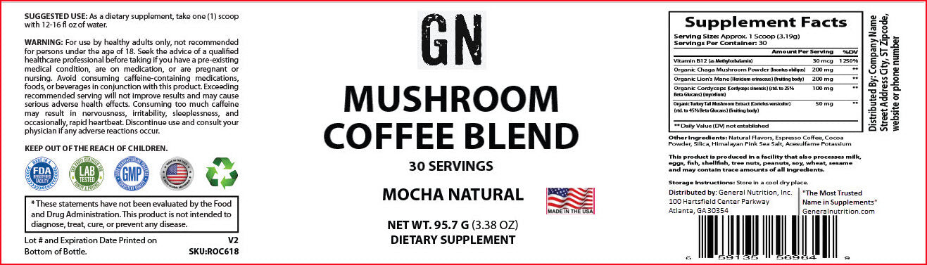 Nature's Espresso Coffee w/Organic Mushroom Complex