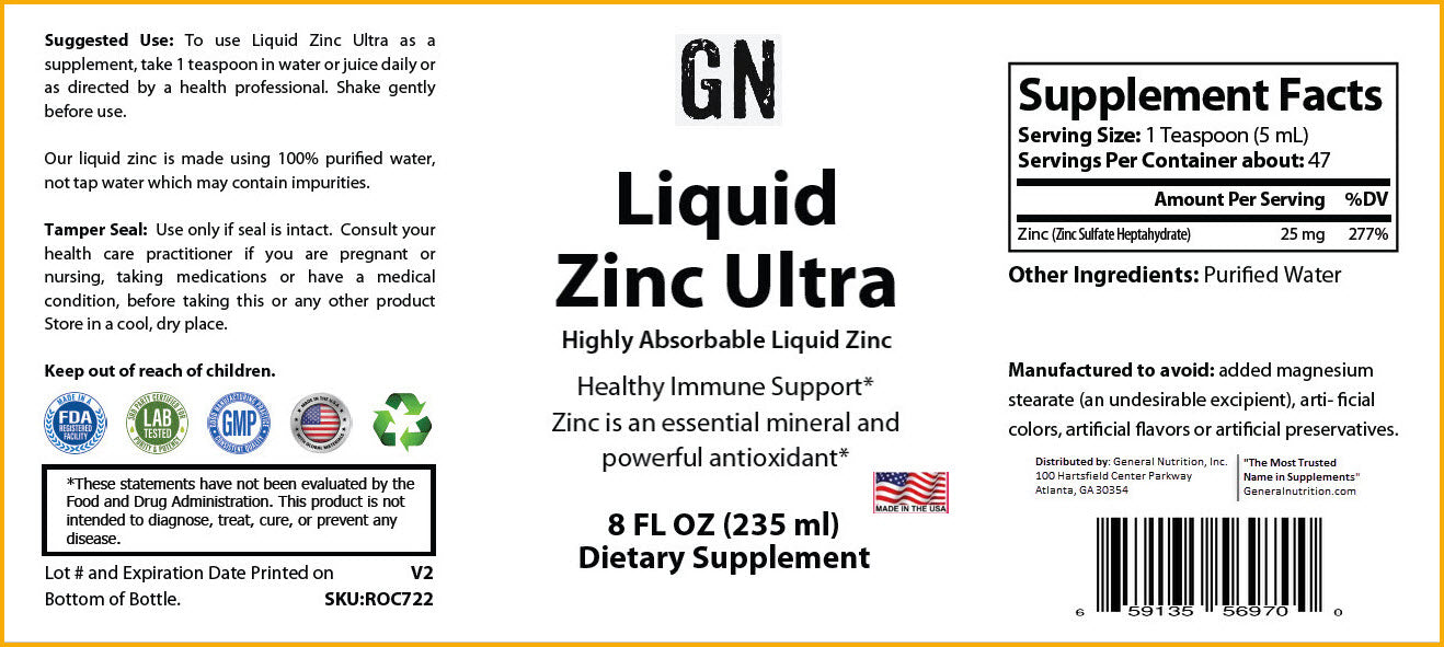 Liquid Zinc Ultra 8 fl oz