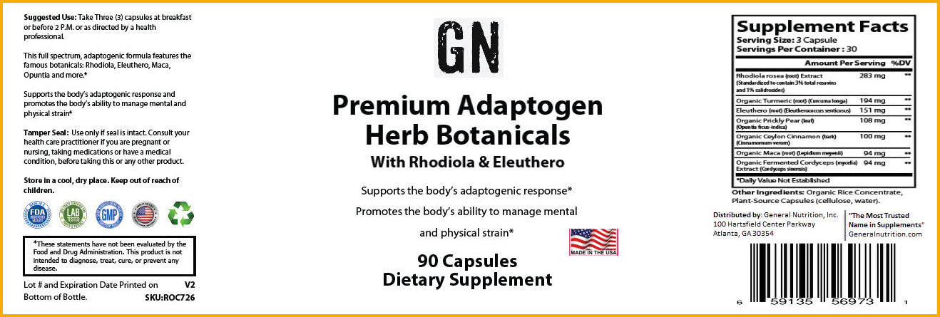 Premium Adaptogen Herb Botanicals