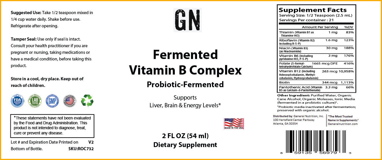 Fermented Vitamin B Complex 2 fl oz