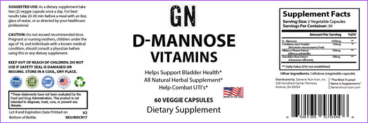 D-Mannose Vitamins