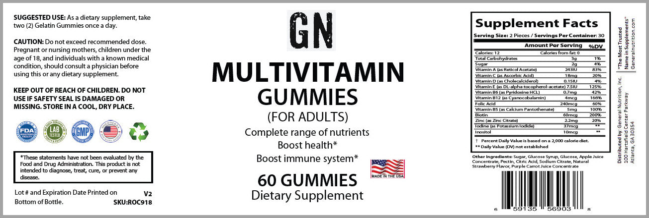 Multivitamin Gummies for Adults