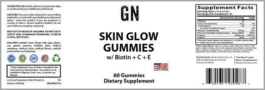 Skin Glow Gummies w/ Biotin + C + E