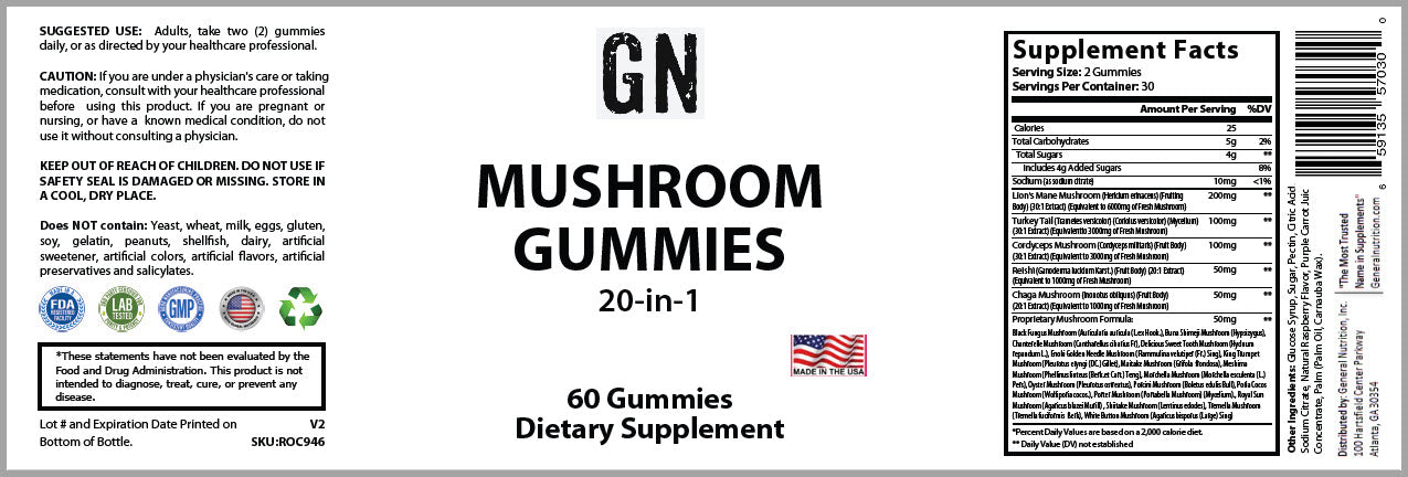 Premium Mushroom Complex Gummies