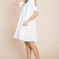 Flutter Sleeve Tiered Babydoll Mini Dress