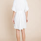 Flutter Sleeve Tiered Babydoll Mini Dress
