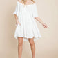 Flutter Sleeve Tiered Babydoll Mini Dress