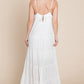 Tiered Tie Strap Cami Maxi Dress