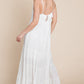 Tiered Tie Strap Cami Maxi Dress