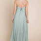 Tiered Tie Strap Cami Maxi Dress