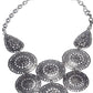 Chakras And Pear Shaped Pendants Necklace