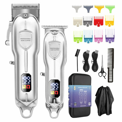 New Cordless Professional Rechargeable Hair Clipper Shaver Grooming