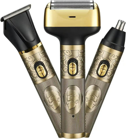 3 in 1 Electric Beard Grooming Waterproof Shaver for Men Cordless
