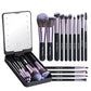 Versatile Luxurious Makeup Brush Set with Mini LED Light Mirror -